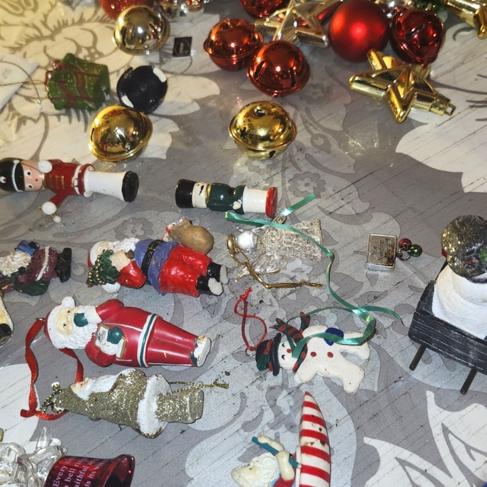 Vintage assortment of Christmas ornaments